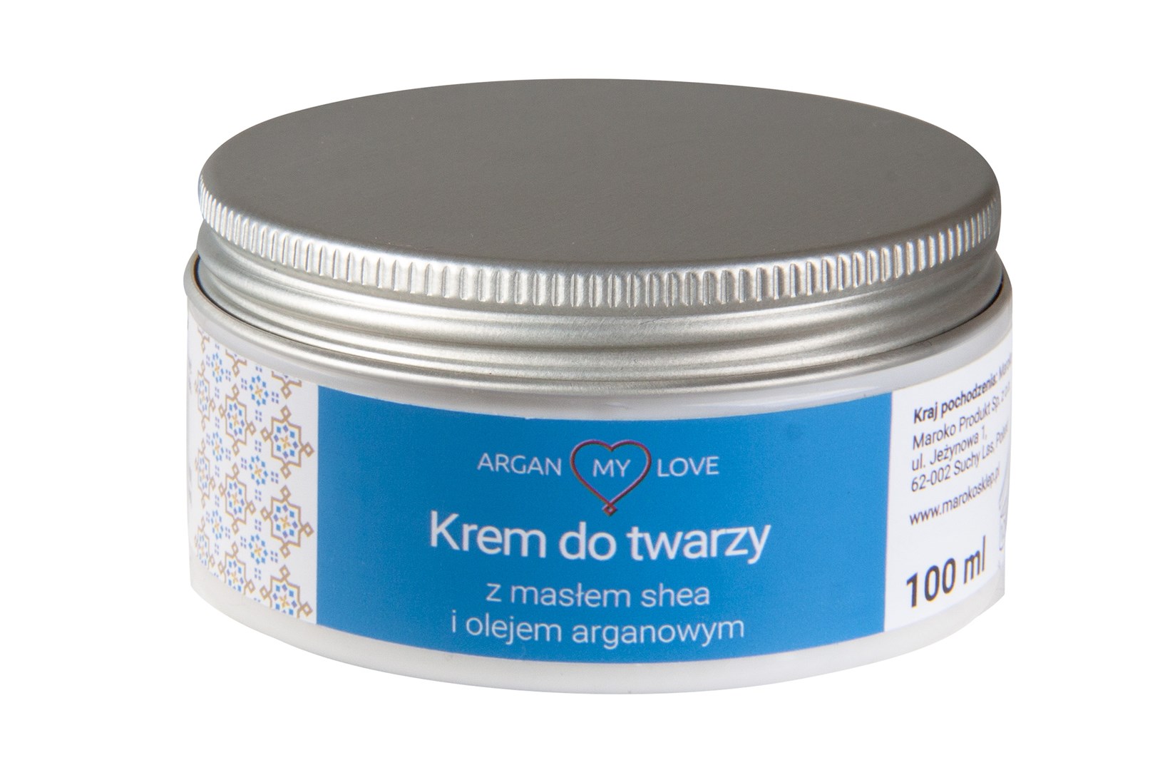 ODŻYWCZY KREM DO TWARZY Z MASŁEM SHEA I OLEJEM ARGANOWYM 100ml