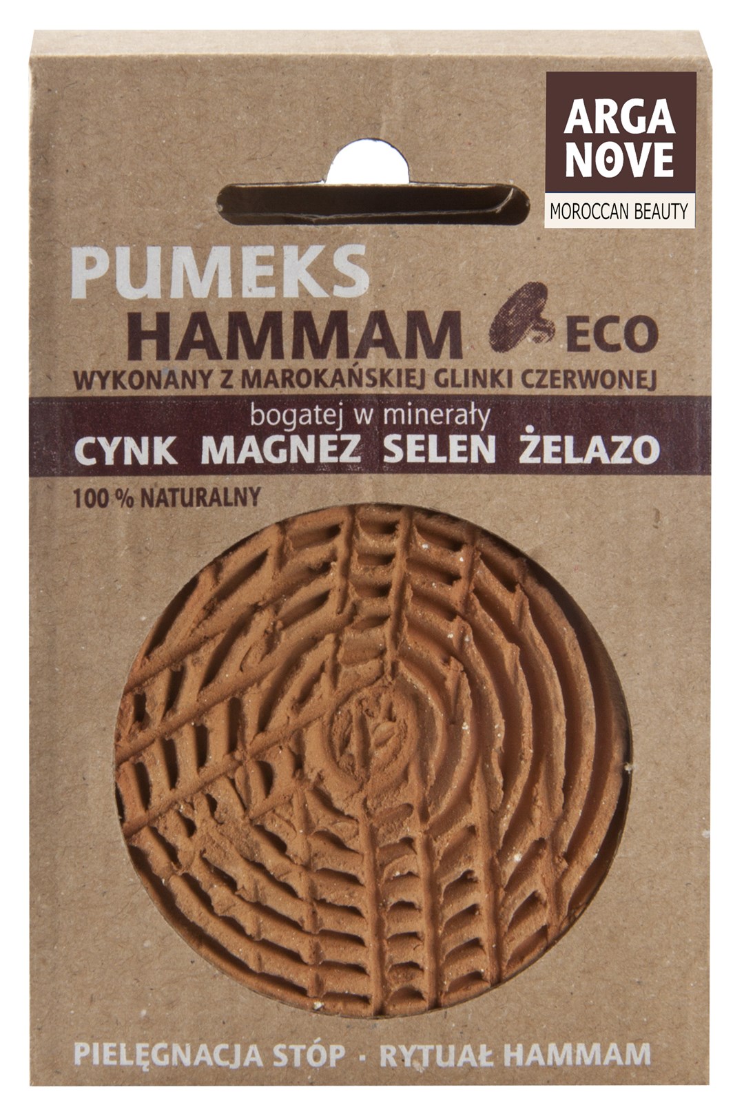 Arganove pumeks HAMMAN z glinki marok.