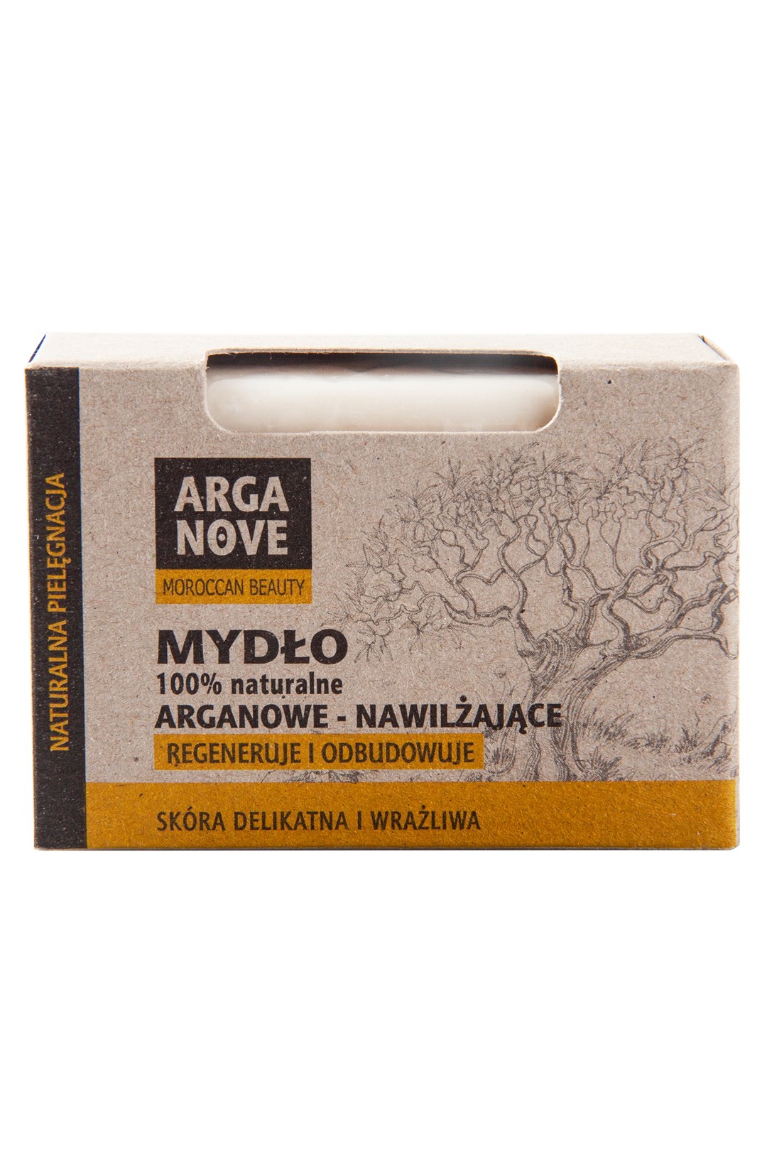 MYDŁO W KOSTCE NAWILŻAJĄCO-ŁAGODZĄE Z OLEJEM ARGANOWYM 100g