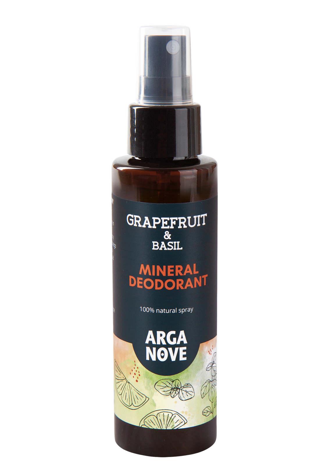 DEZODORANT MINERALNY AŁUNOWY DO CIAŁA GREJPFRUT BAZYLIA 100ml spray