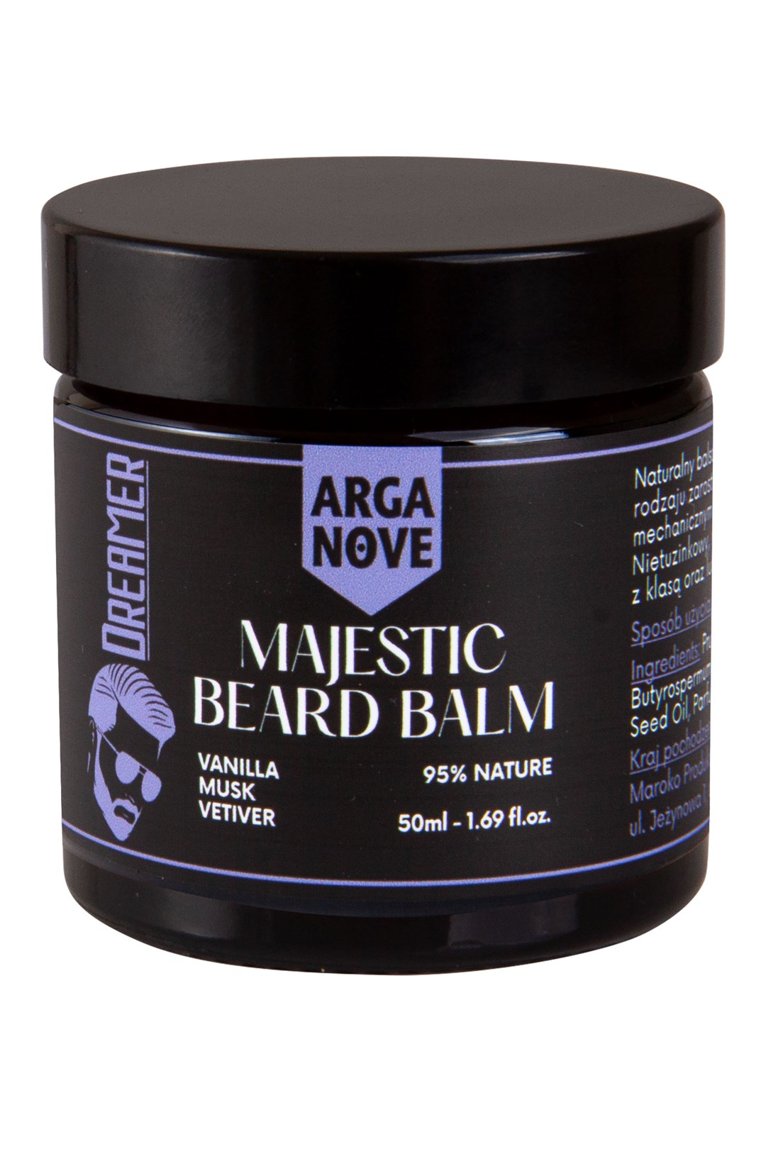 MAJESTATYCZNY BALSAM DO PIELEGNACJI I STYLIZACJI BRODY I ZAROSTU 50ml słoik