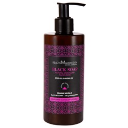 CZARNE MYDŁO Z OLEJKIEM RÓŻANYM W PŁYNIE 280ml pompka  (nowa, zwiększona pojemność o 30 ml więcej)