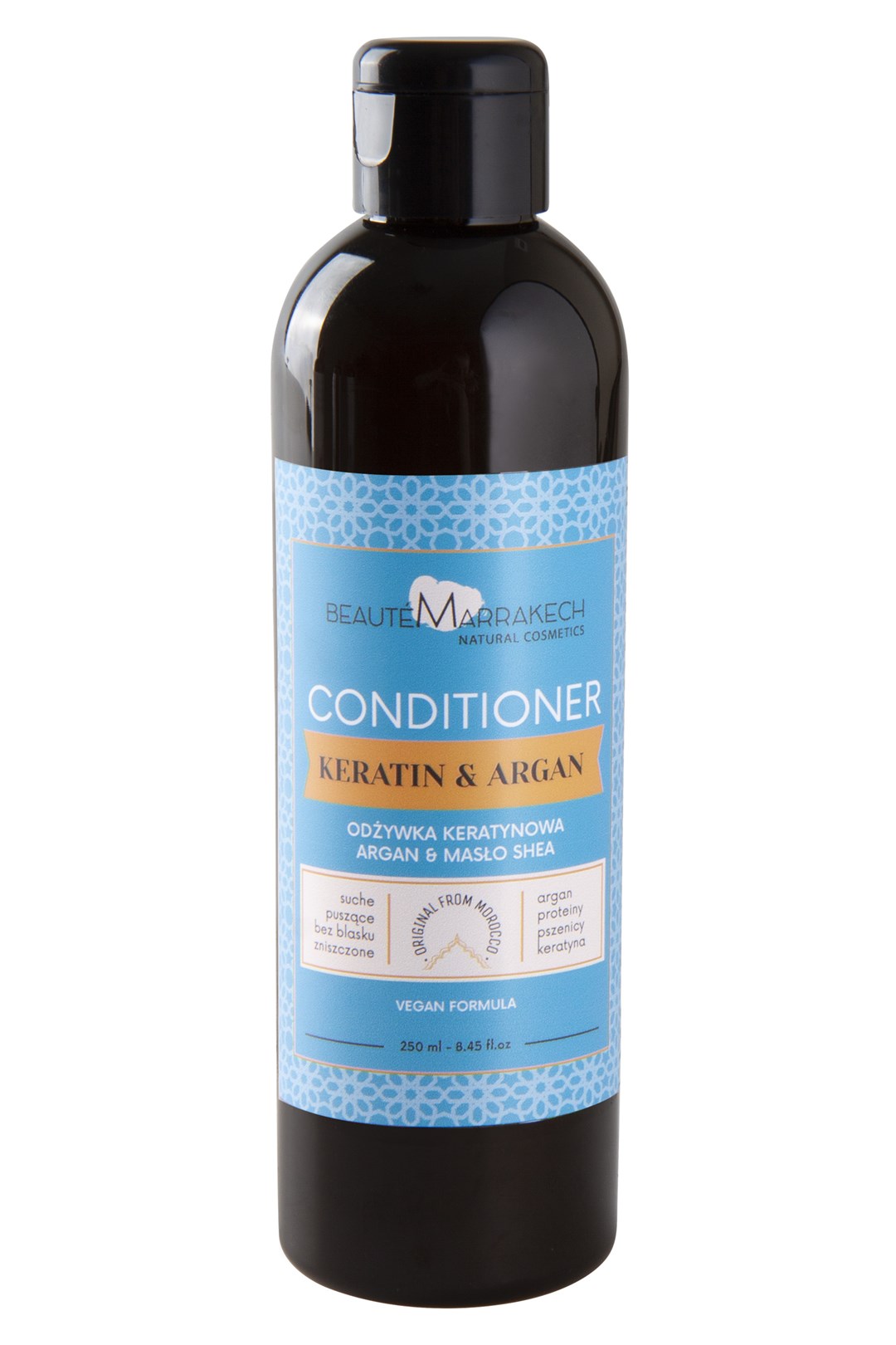 INTENSYWNIE ODBUDOWUJĄCO-WYGŁADZAJĄCA ODŻYWKA DO WŁOSÓW KERATYNA&ARGAN 250 ml