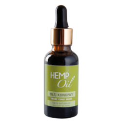 OLEJ KONOPNY KOSMETYCZNY 30ml 100% NATURALNY