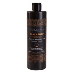SAVON NOIR CZARNE MYDŁO W PŁYNIE Z OLEJEM ARGANOWYM I GLINKĄ RHASSOUL RYTUAŁ HAMMAM 400ml