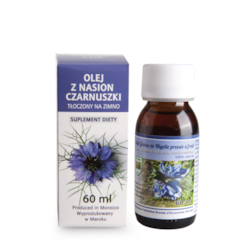 OLEJ Z NASION CZARNUSZKI 60ml SUPLEMENT DIETY SPOŻYWCZY