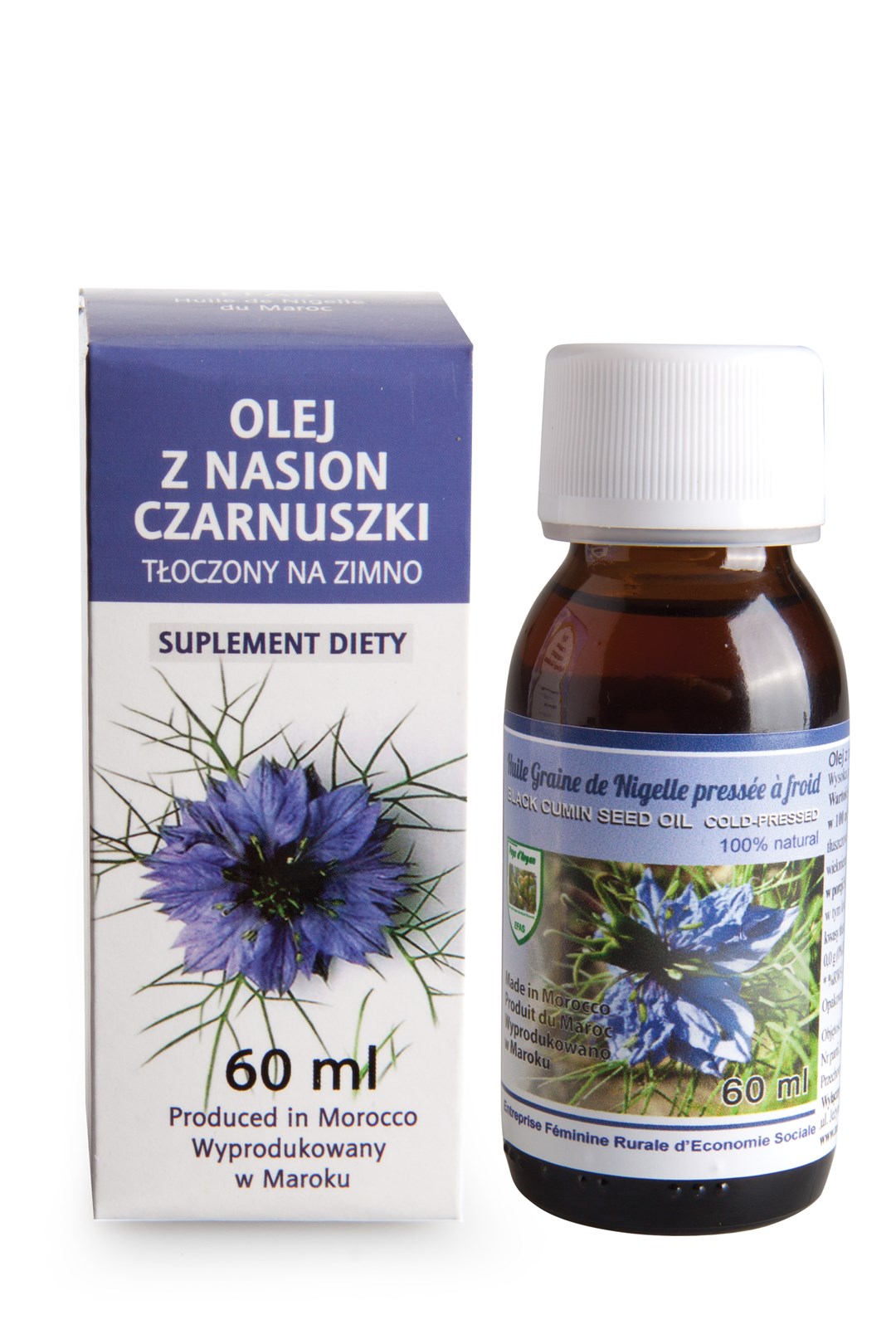 OLEJ Z NASION CZARNUSZKI 60ml SUPLEMENT DIETY SPOŻYWCZY
