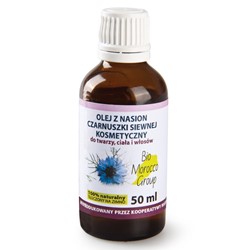 OLEJ Z NASION CZARNUSZKI KOSMETYCZNY 50ml 100% NATURALNY