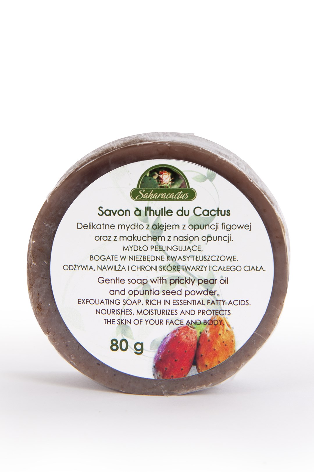 MYDŁO W KOSTCE Z OLEJEM Z OPUNCJI FIGOWEJ 80g SAHARACACTUS